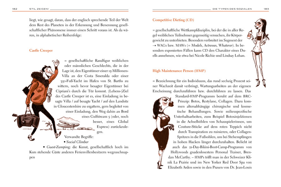 Doppelseite aus «Stil zeigen» – Handbuch für Gesellschaft und Umgangsform