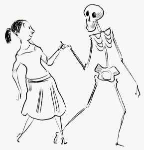 kremation, danse macabre